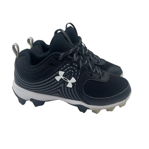 Under Armour UA Glyde RM Baseball Softball Cleats Black White Unisex Toddler 13 - Picture 2 of 8